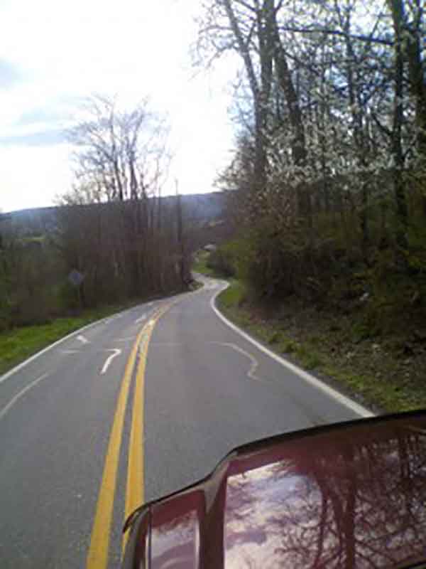 Curvy fun Pennsylvania roads
