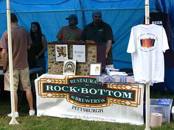 Rock Botom booth at Beer and Gear festival