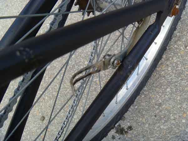 banged up bike Ohiopyle