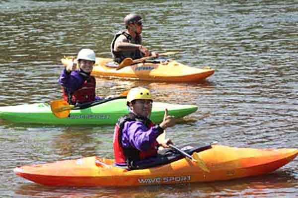 Kayaking in Ohiopyle wilderness voyageurs