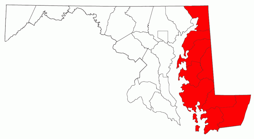 Maryland Eastern Shore Map
