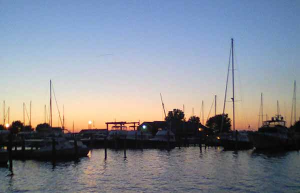 Sunset over Marina Chesapeake