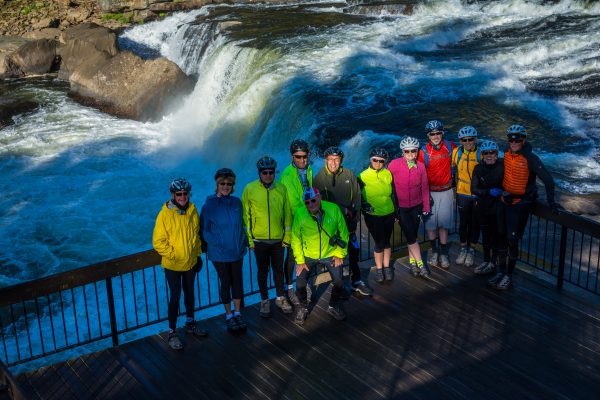 Cyclists riding Pittsburgh to Washington DC on a Wilderness Voyageurs Bike Tour