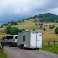 SAG Vehicle along a West Virginia Gravel Route
