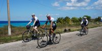 Biking along the Caribbean cuba