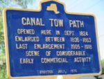 Canal towpath historical Marker