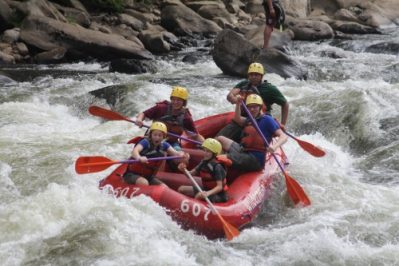 Scout rafting in Ohiopyle Pa