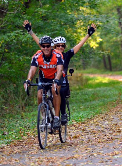 Biking the GAP Trail and C&O canal towpath on a 6 day Pittsburgh to DC Bike Tour hosted by Wilderness Voyageurs