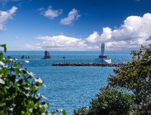 Mackinac Island and Round Island Lighthouses