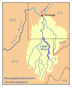 Cheat River Basin overview map