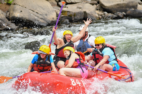 Multigenerational Ohiopyle Activities, rafting on the Lower Yough