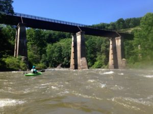 Pinkerton High bridge from water