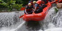 rafting the dam on savage river