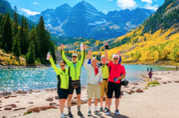 maroon bells cycling in fall