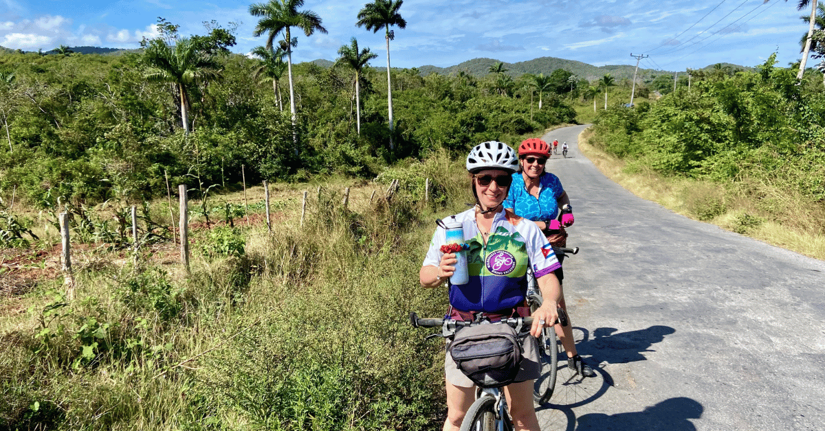 A beautiful day of biking in Cuba