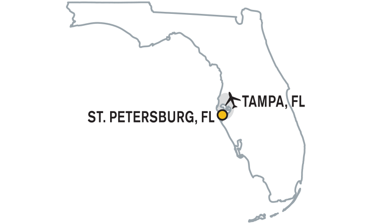 Florida Suncoast Tour Map