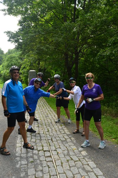 Bike Tour Group on the Great Allegheny Passage Bike Tour with Wilderness Voyageurs