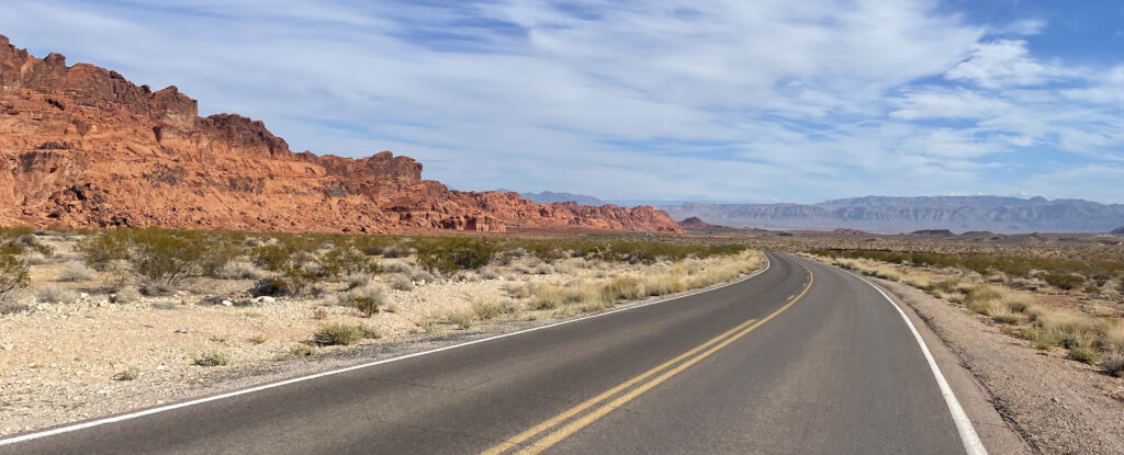 Nevada bike tour road