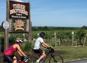 Finger Lakes bike tour winery visit